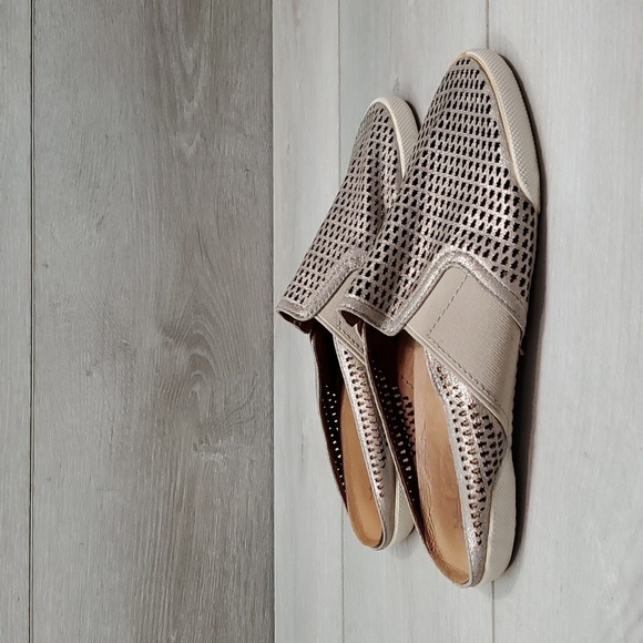 Frye Womens Melanie Perf Leather Loafer Mules shoes sz 6.5M - Picture 3 of 13